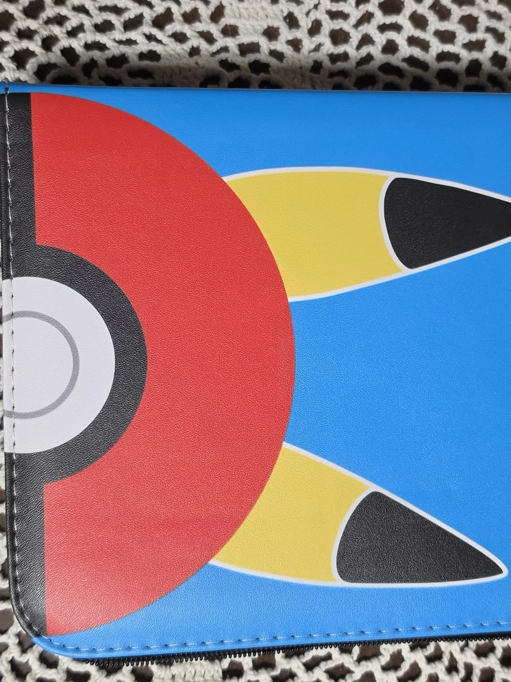 Pokemon Red and Blue Pokemon Card Binder And 53 Pokemon Cards.